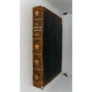 ANTIQUE DUMAS THE COMTE DE BRAGELONNE BOOK THOMAS NELSON PUBLISHER 1900s LEATHER